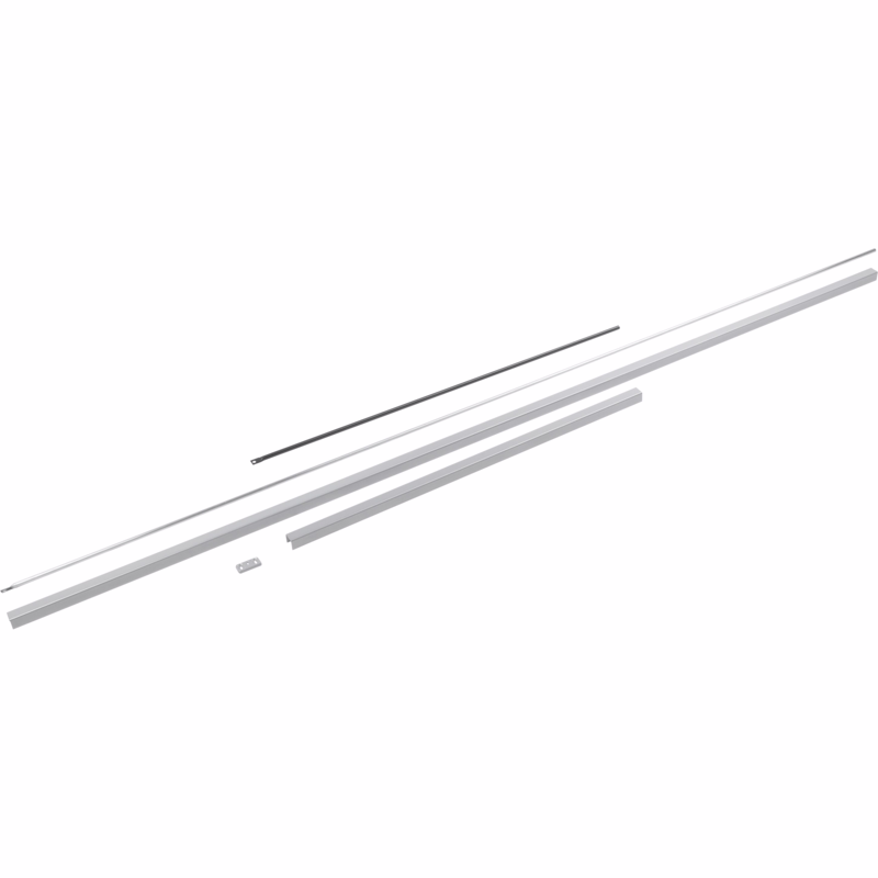 Dækkappesæt PHX 05 dørhøjde 3400 mm sølv