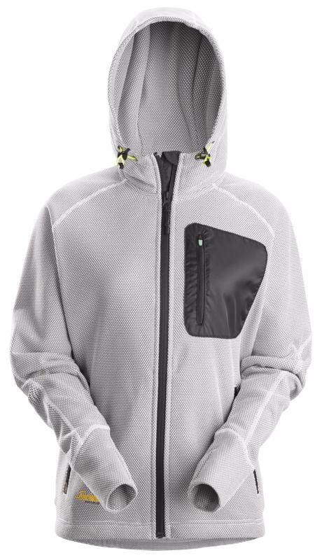 Hættetrøje Dame 8047 Hvid/sort, str. L