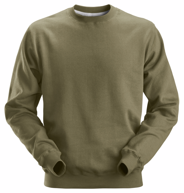 Sweatshirt 2810 Khaki grøn, str. 2XL