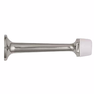 Dørstop krom t/væg 78mm hvid dup 1147