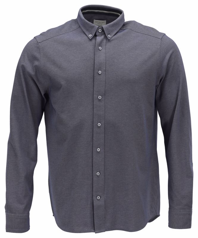 Skjorte 20104 Blå-meleret str. 37/38