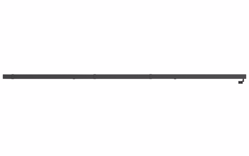 Glideskinne SR-EF-2 BG sort H NY