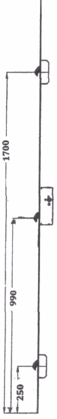Paskvil t/terrassedør FG25369 V D50 S25 250-990-1900 GH1050