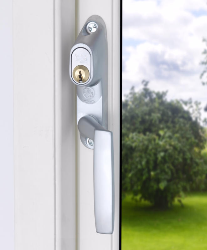 Paskvilgreb låsbar BG790 u/cyl V mat krom 8x64mm stift