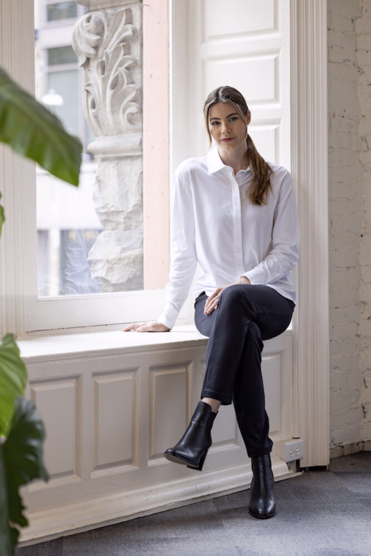 Skjorte Dame 352413 Stretch Hvid, str. M