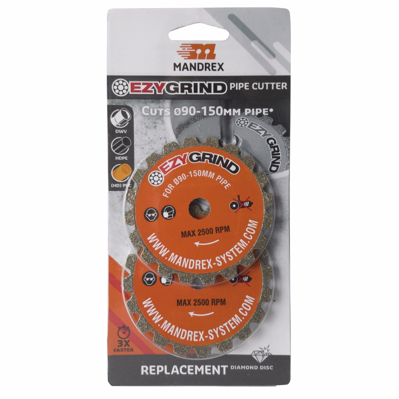 Skæreskive Ezygrind Ø90-150 mm, á 2 stk