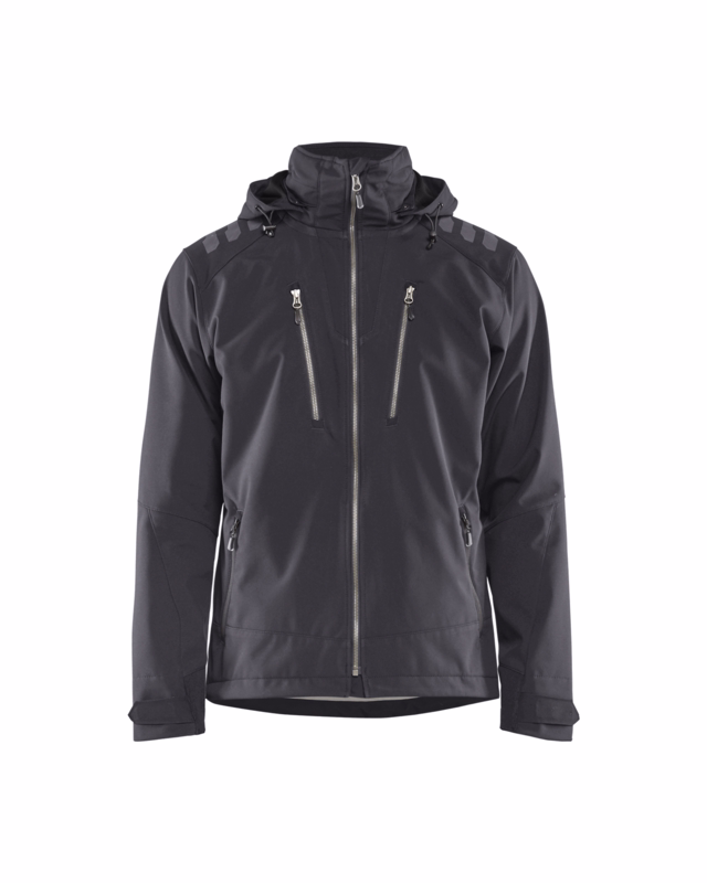 Softshell jakke 47492513 Mørk Grå/Sort Str. 4XL
