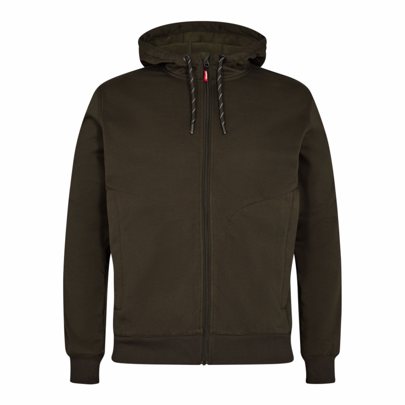 Hættecardigan 8019 Forrest Green, str. 5XL