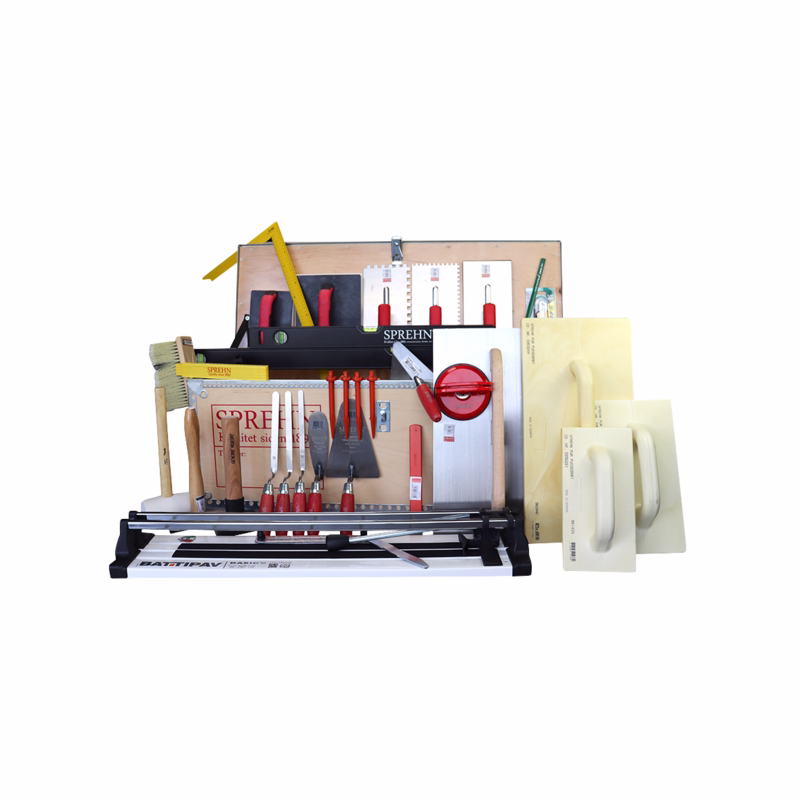 Lærlingesæt Murer R-Line 2378312 m/fliseskærer & kasse