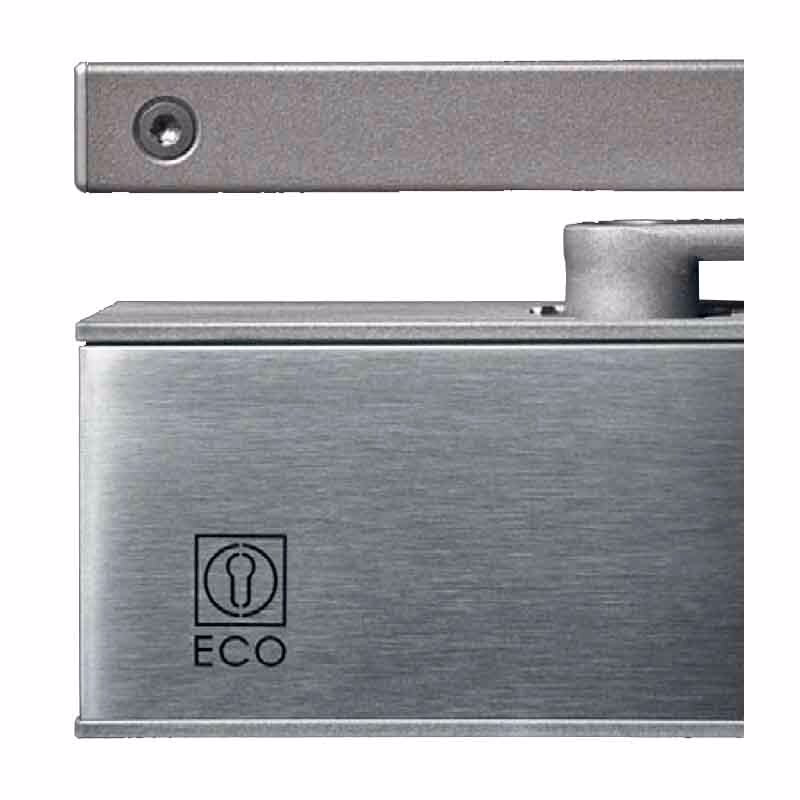 Dørlukker TS41 sølv 1-4 inkl. glideskinne