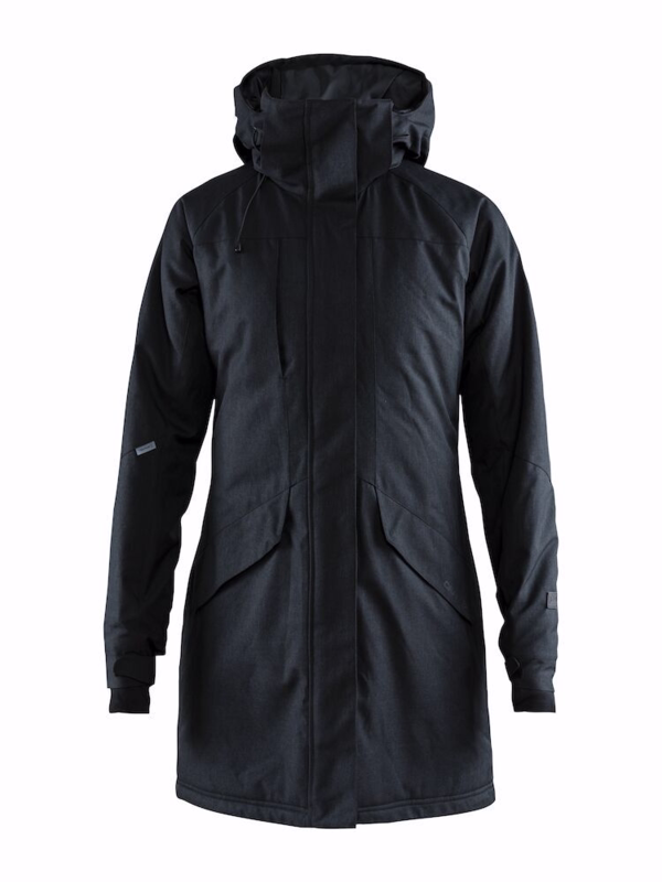 Parka Jakke Dame Mountain 1906321 Black melange str. XL