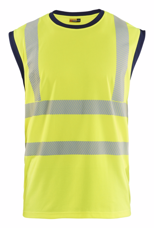 Tank top Hi-vis 3575 Gul/marineblå, str. 4XL/5XL