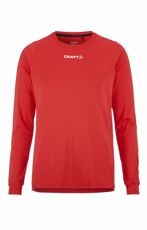T-shirt L/Æ 1914658 Rush Bright Red, str. XS