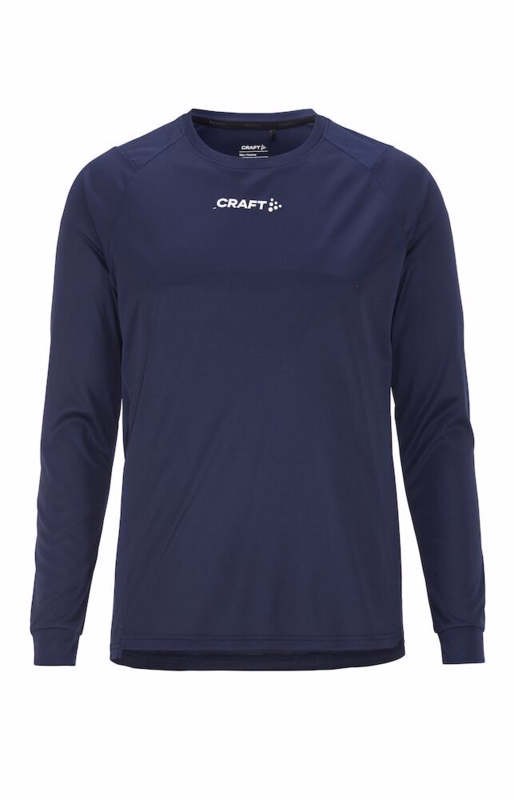 T-shirt L/Æ 1914658 Rush Navy, str. L