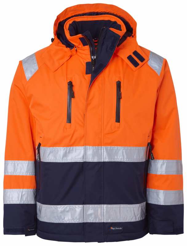 Vinterjakke Hi-vis 1000686 Orange/navy, str. L