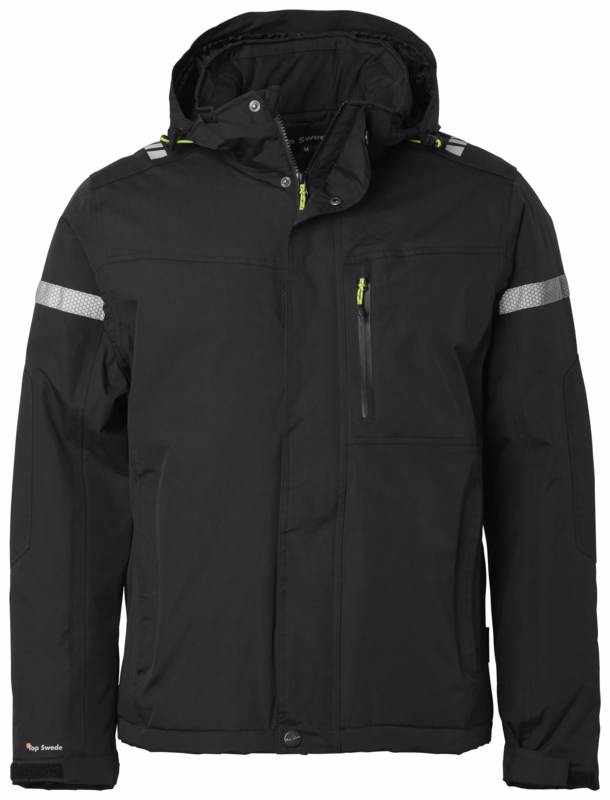 Vinterjakke 1000890 Sort, str. L