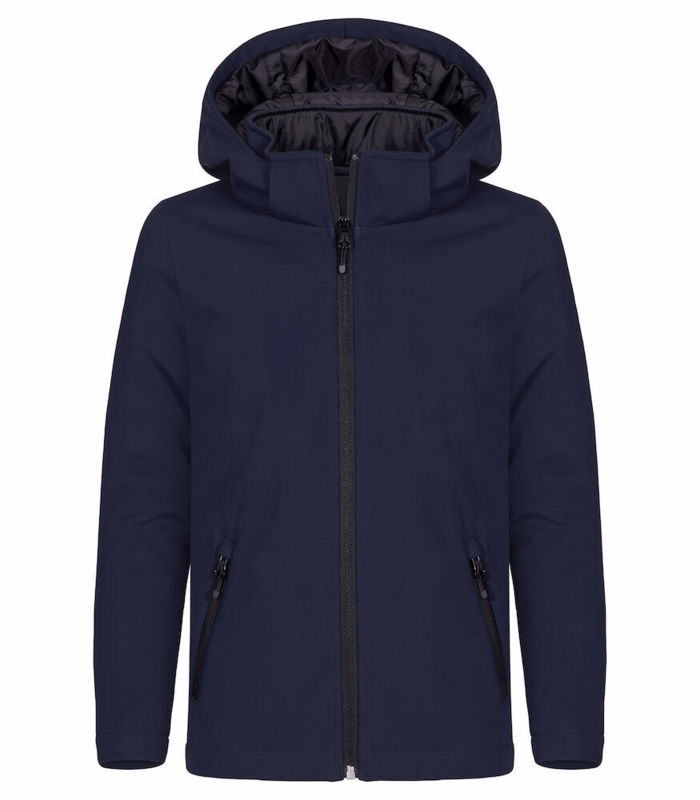 Hættetrøje 0200906 Børn Padded Mørk Marine, str. 130/140
