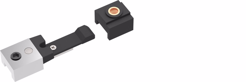 Fasthold mekanisk, justerbar t/glideskinne B og H