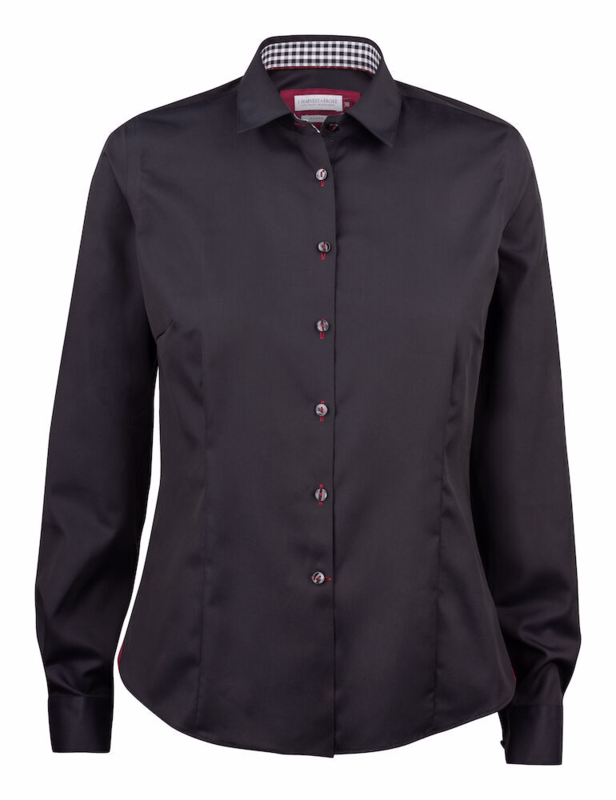 Skjorte Dame Red Bow 2902003 Black/red, str. 4XL