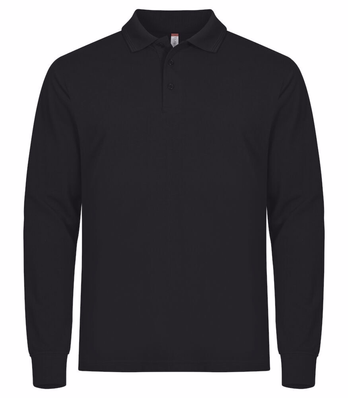 Poloshirt L/Æ 028252 Manhattan Sort, str. 2XL