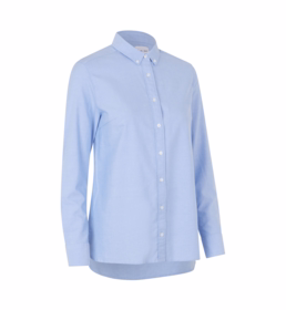 Seven Seas - Skjorte S63 Dame lang Modern Lys blå