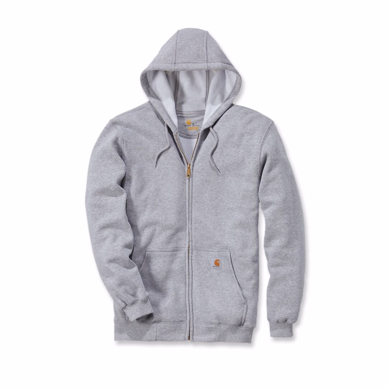 Sweatshirt Zip Hooded Grå str. XS