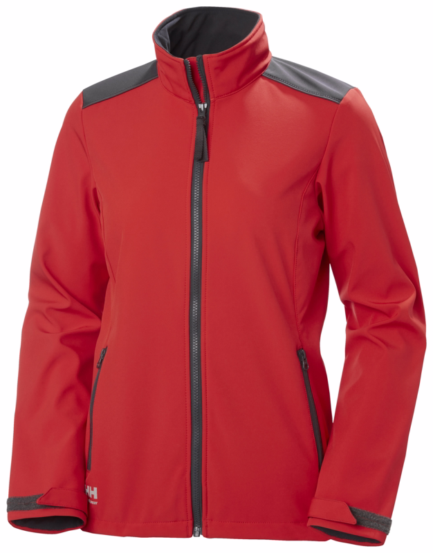 Softshell jakke Dame Manchester 74241 Alert Red, str. S