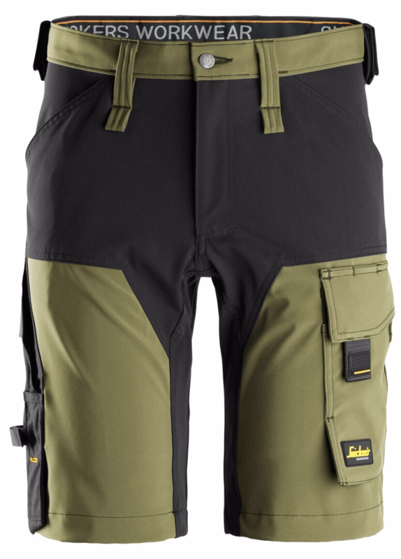 Arbejdsshorts 6173 Khaki grøn/sort, str. 50