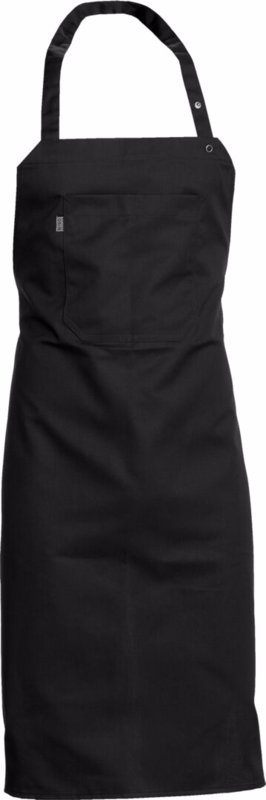 Kuskeforklæde m/brystlomme 6100019 All-over Sort, One-size