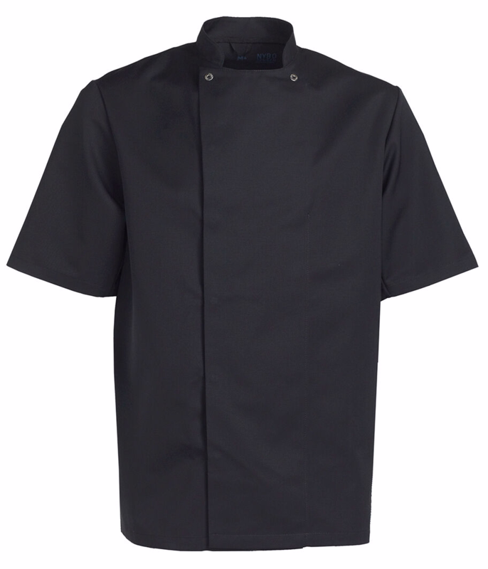 Kokkejakke 1/4 ærmer 2010741 Taste Sort, str. 3XL