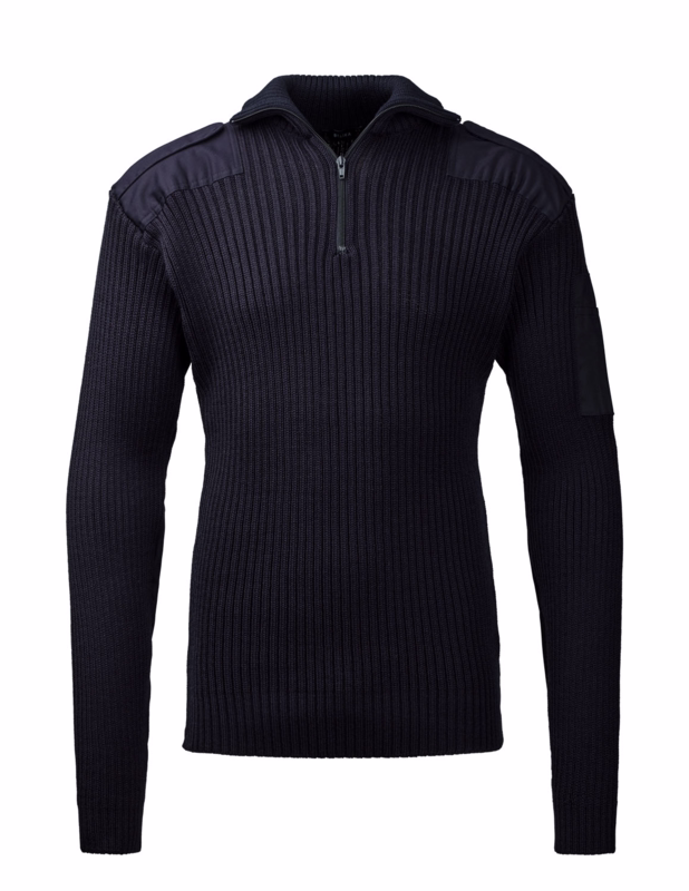 Pullover 1/4 zip 50225 Bergen Navy, str. XL