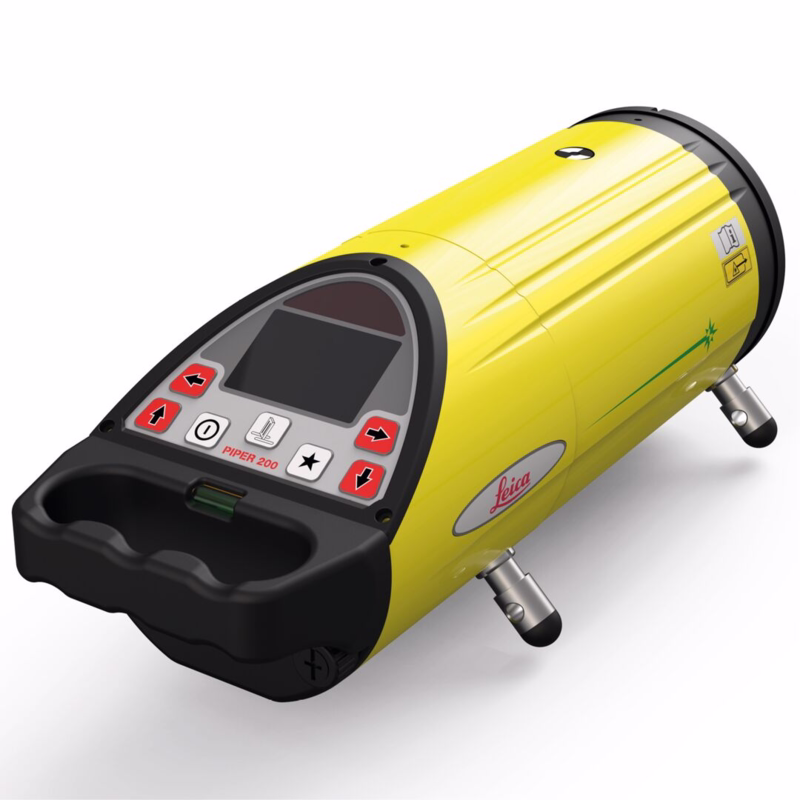 Rørlægningslaser Piper 200 Grøn komplet