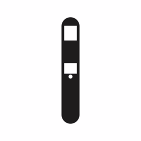 Nimly - Langskilt sort udv 300x48mm t/Touch