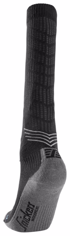 Strømper Knæ kompressions 9229 Sort/grå str. 46/48