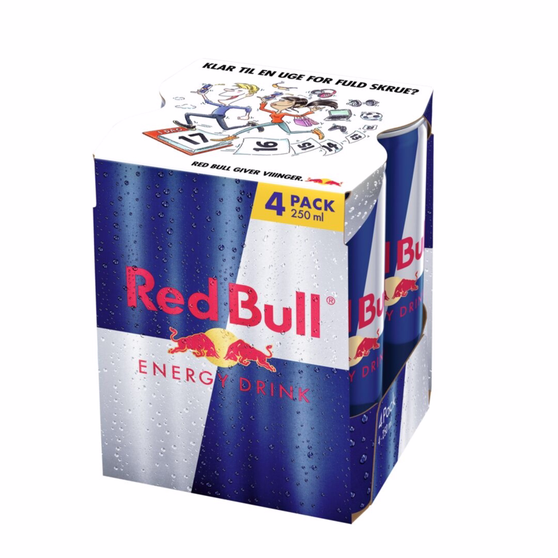 Red Bull Original 250ml 4-pak inkl. pant A