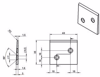 Glideblik 4995 Nylon hvid