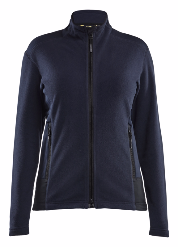 Microfleecejakke Dame 4766 Mørk marineblå/sort, str. XS