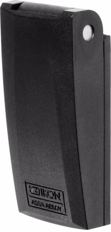 Beskyttelseskappe/klaplåg plast m/fjeder t/eurocylinder sort