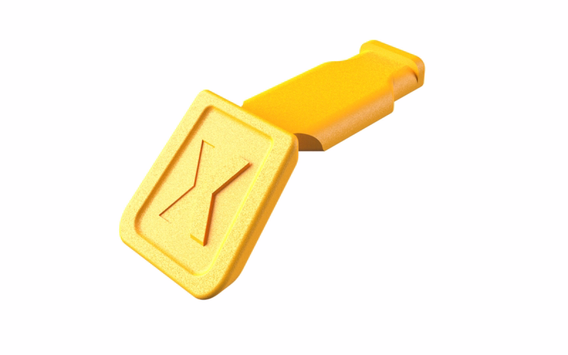 ColorCode Clips gul, á 10 stk