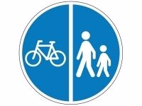   - Påbudstavle Cykelsti/Gangsti D26.2 Ø50cm