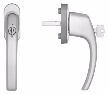 Paskvilgreb drejekip låsbar TBT 7x32mm sølv F1