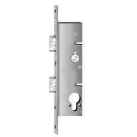 Dobbeltfallelås 38 D35 PZ 78mm m/knopafspærre