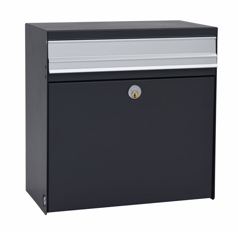 Postkasse Fuga 460 grå m/lås