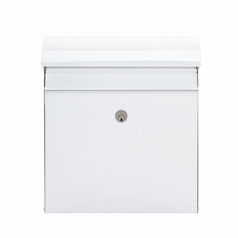 Postkasse Jade 870 hvid m/lås