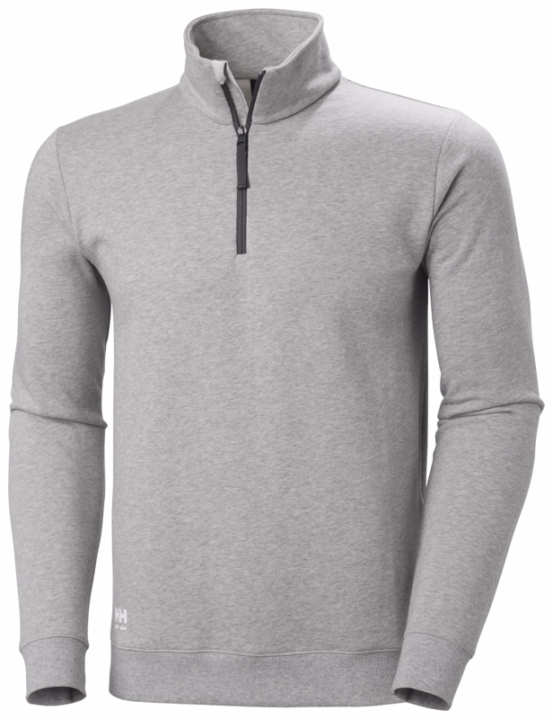 Sweatshirt m/lyn Classic 79325 Grey Melange, str. L
