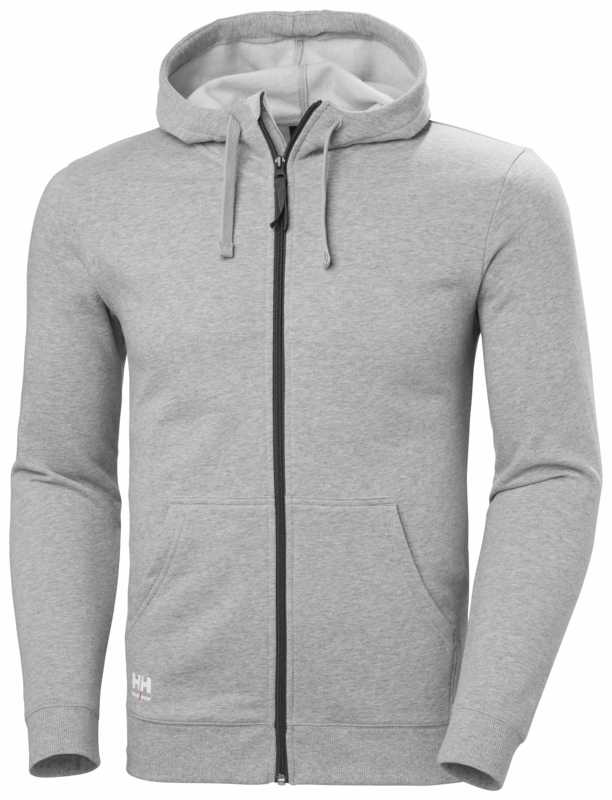 Hættesweatjakke Classic 79328 Grey Melange, str. 4XL