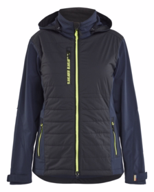Blåkläder - Hybridjakke Dame 4733 Mørk Marineblå/gul