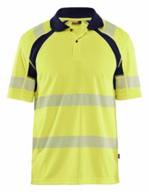 Blåkläder - Poloshirt Hi-vis 3595 Gul/Marineblå