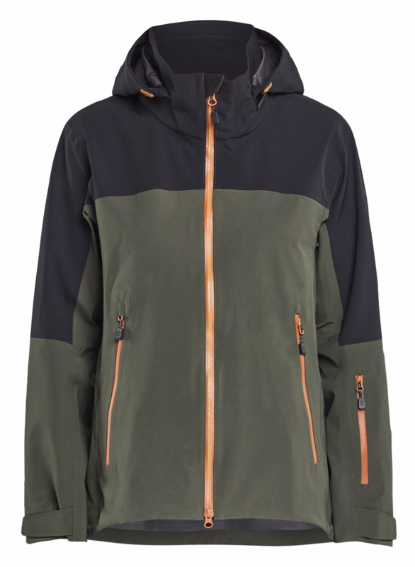 Skaljakke Dame 4708 Skovgrøn/rust, str. L