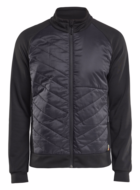 Sweatjakke 3418 Sort/Mørk grå, str. XL